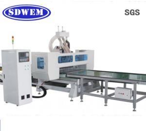 CNC Router Production Line Loading and Unloading System 1300*2500mm with Hsd Spindle