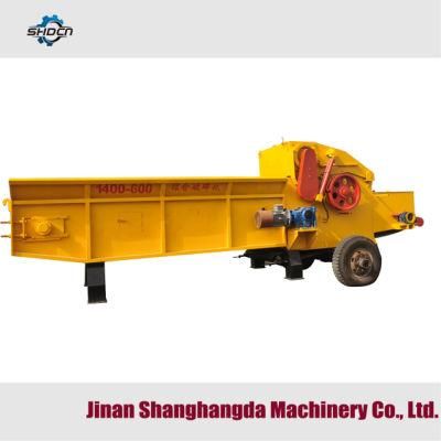 3-5 Ton Per Hour Factory Price Industrial Electric Drum Wood Chipper
