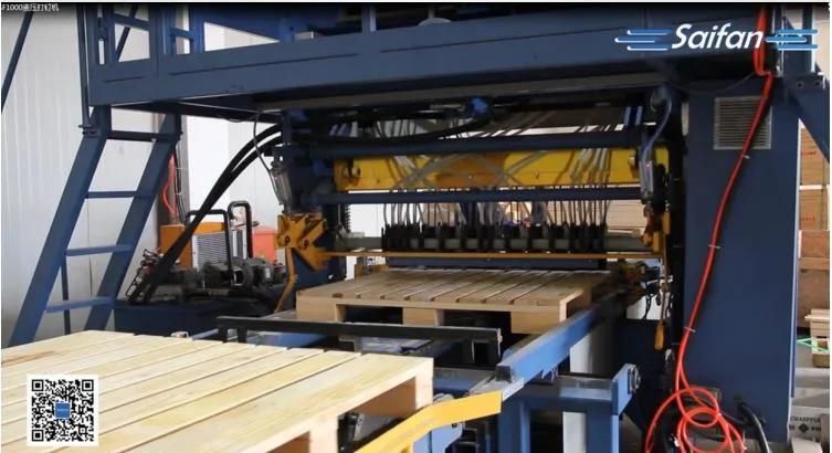 High Speed Wooden Euro Pallet Nailing Production Line