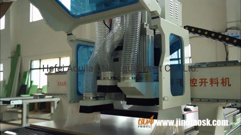 Mars E300 CNC Router Woodworking Cutting and Engraving Machine Atc Nesting Double Spindle Drilling Bank 5+4 Wood Machine 1325/1530/2030
