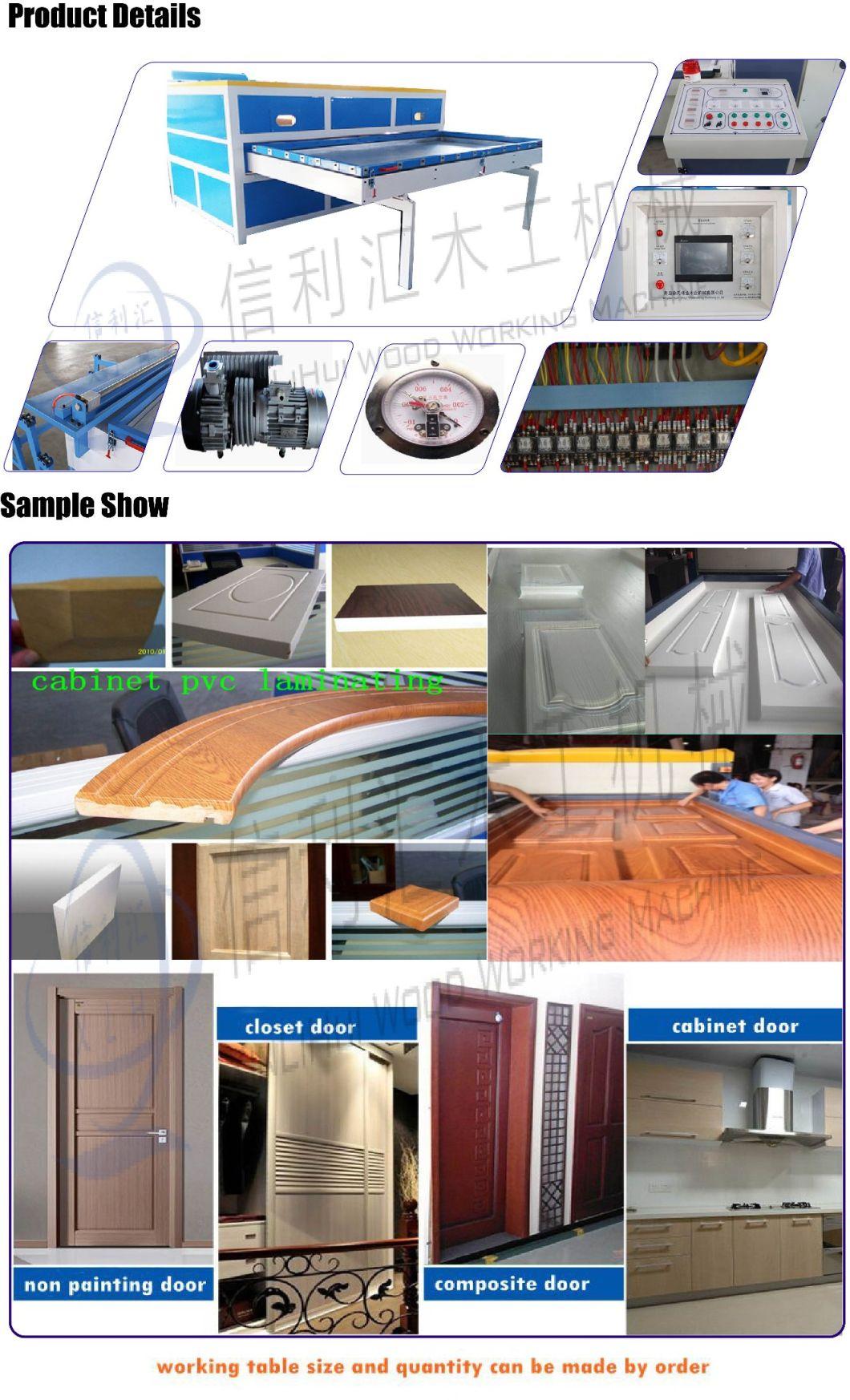 Woodworking PVC Hot Melt Coating Machine/ Doors Vacuum Pressing Laminating Machine/ Wood Film Laminator Wood Paper Machinery, Industrial Laminating Machine