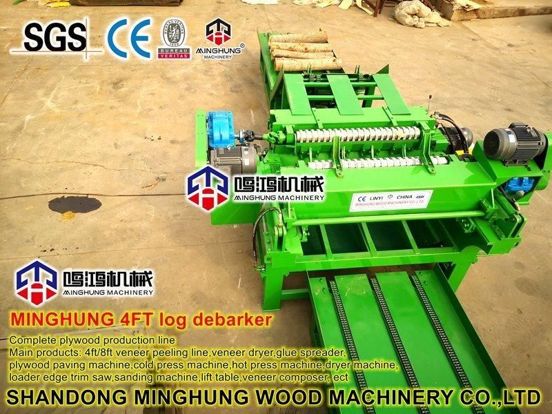 Machine for Debarking Wood Log