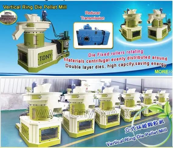 Tony CE Approved Straw Pellet Machine Rice Husk Pellet Press Biomass Pellet Mill Machine Sawdust Pellet Making Machine Wood Pellet Mill for Sale