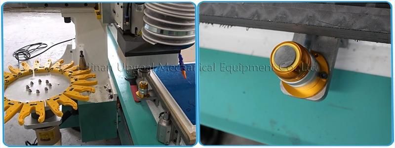 Woodworking Aluminum Automatic Disc Type Atc CNC Router Machine 850W