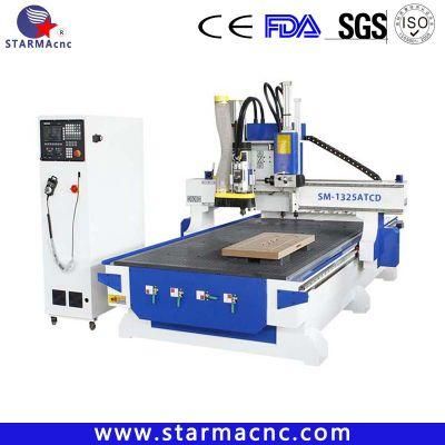 Syntec6MB Controller Atc Wood Engraving Cutting CNC Router (1300mm*2500mm)
