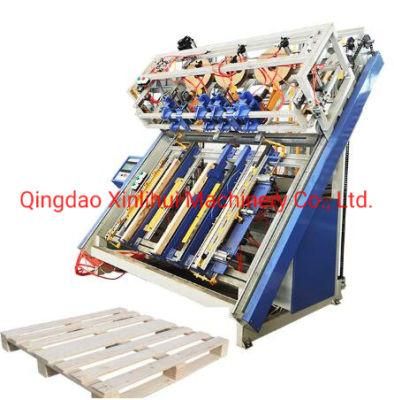 China Auto Equipment for The Production of Wooden Pallets Wooden Pallet Making Equipment, Wood Board/Timber Pallet Nailing Machine