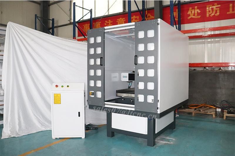 Hot Sale Heavry Cart-Iron Table Move 4040 6060 6090 1212 Full Coverd Closed Mold Metal Engraving Milling Mini CNC Router for Aluminium Copper Alloy Wood