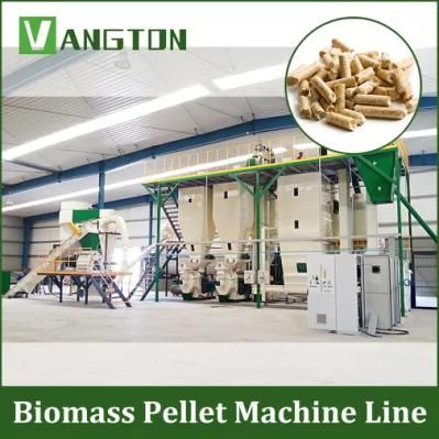 3t/H Complete Sawdust Pellet Production Line Mixed Wood Sawdust Pellet Press Machine