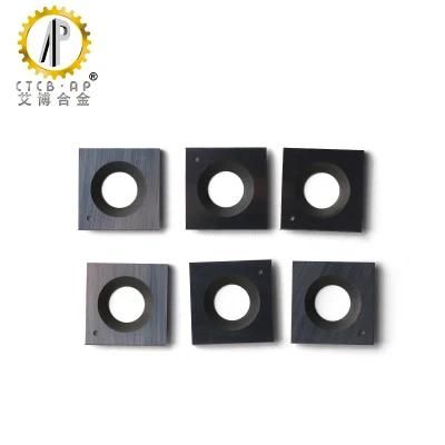 Square Carbide Inserts Cutters With Radius Face For Woodworking Spiral/Helical Planer Cutter