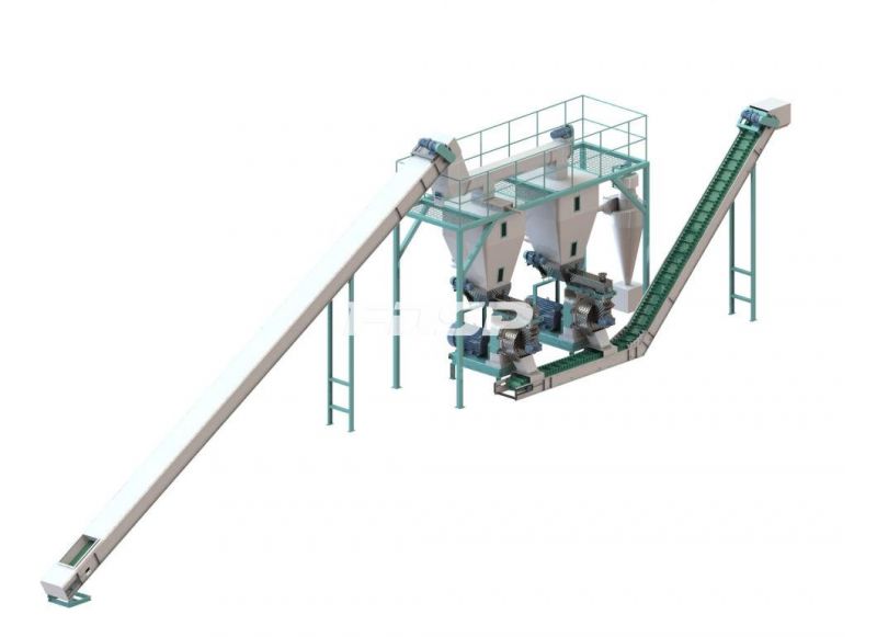 4-6 T/H Crop Waste Pellet Production Processing Line