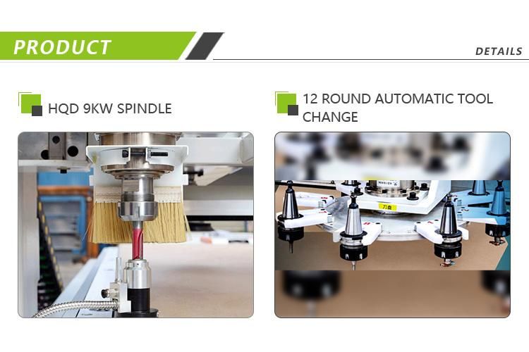 12 Bits Round Atc Router Woodworking CNC Router