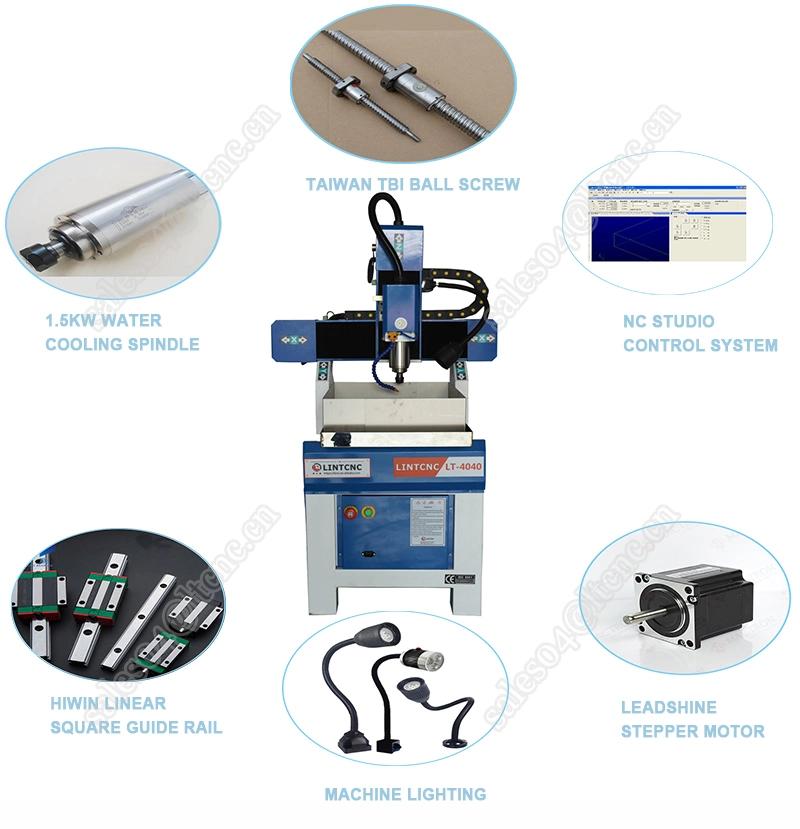 CNC Machine 1.5kw 2.2kw 4040 6060 6012 Woodworking CNC Metal Routers Artcam Software Router Machine with Water Tank