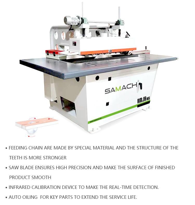 Solid Wood Vertical Rip Saw Machine Bottom Shaft Saw