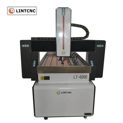 Stone Wood Aluminum CNC Router Cutting 4axis Small Desktop 6090 CNC Machine