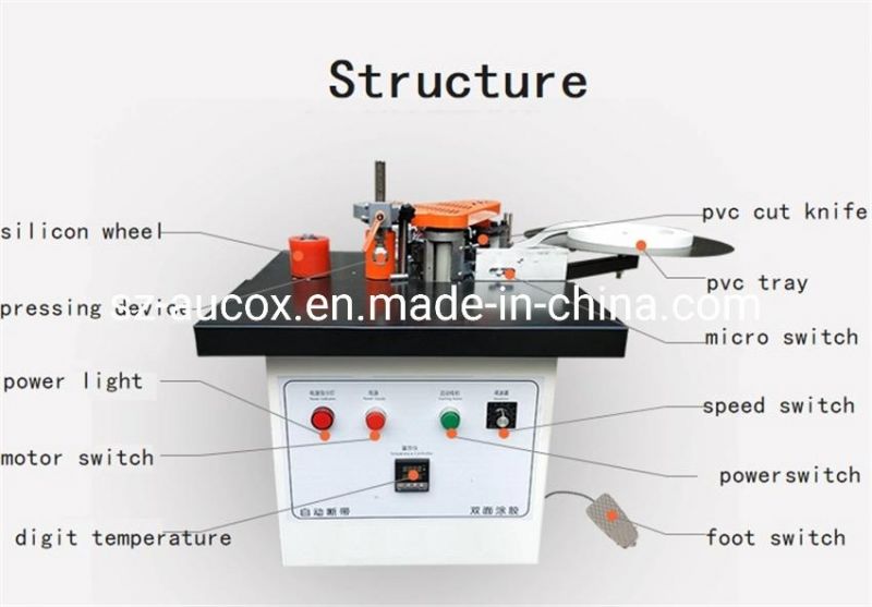 Mini Woodworking Machinery Edge Banding Machine