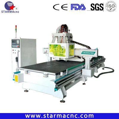 CNC Router with 3 Head for Furniture Cabinets