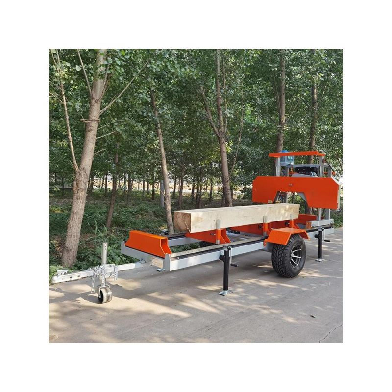 High Quality Portable Gasoline with Trailer Diesel or Bandsaw Mobile Wood Machine Chainsaw Sawmills Electric