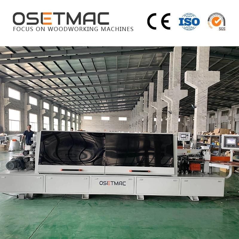 Osetmac Economic Edge Banding Machine Sys-468 with Cornor Rounding Woodworking Fully Auto Automatic Cheap 3mm CNC PUR Through Feed Linear Multifunction Door Wo