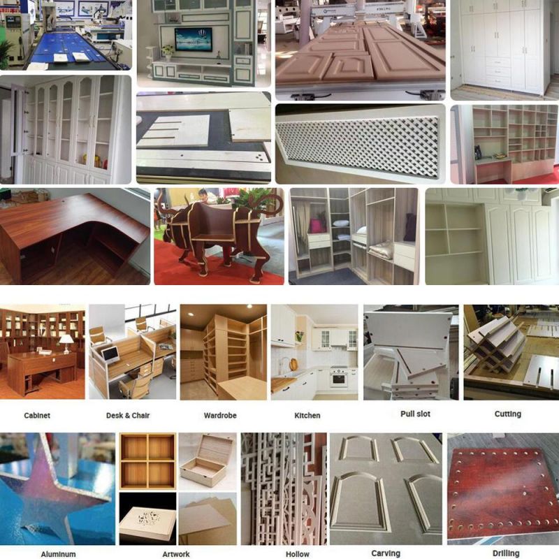 3D Wood Carving 4 Axis CNC Router 1325 1530 2030 with Side Rotary Attachment Wooden Furnture Metal Cutting 4.5kw 1224 1313 1515 CNC Machine