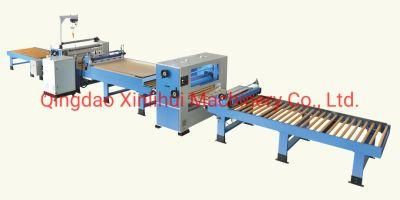 1300mm Width Paper Laminating Machine. The Paper Will Laminate on Thin MDF with PVAC Glue. Automatic PUR Hot Roll MDF Wood Door Laminating