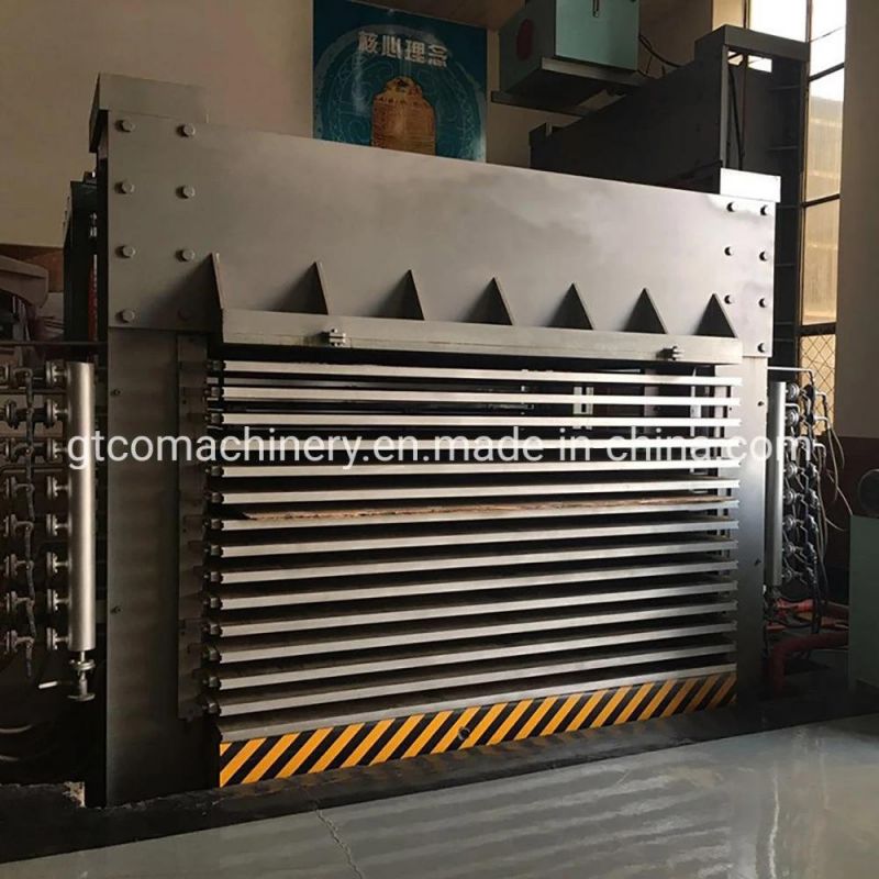 Short Cycle Melamine Laminating Hot Press Machine for Plywood