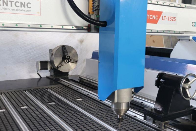 High Quality 400mm 500mm Z Axis CNC Router with Vacuum Table 1325 4 Axis CNC Carving Cutting Machine 1300*2500mm