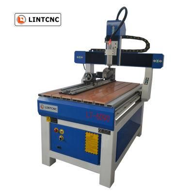 Woodworking Engraving Machine 6090 4axis 3D CNC Router for Metal Aluminum Copper Wood Cutting Engraving