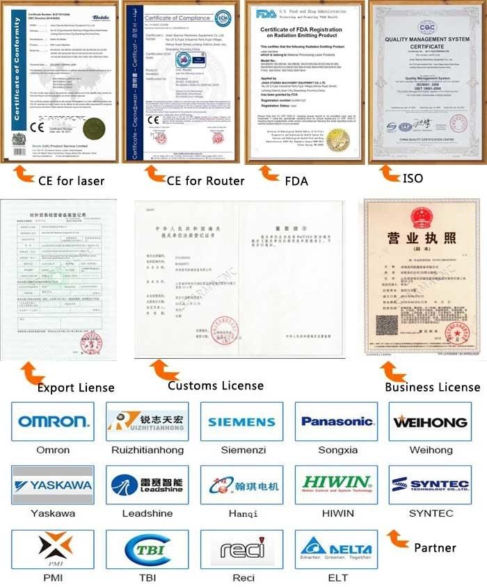 Blue China Multifunctional Japan Yaskawa Servo Motor Atc CNC Router (2513 1325)