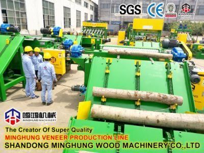 Woodworking Machinery-Veneer Peeling Machine with Cutting Machine