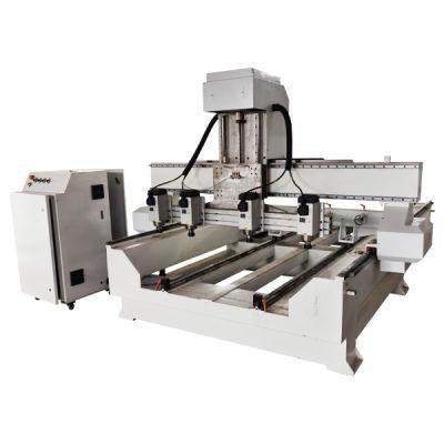 Multi Heads CNC Router Carving Wood 3D Relief Machine