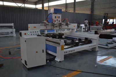 Wood CNC Router with 4 Piece of Rotaries for Cylinder