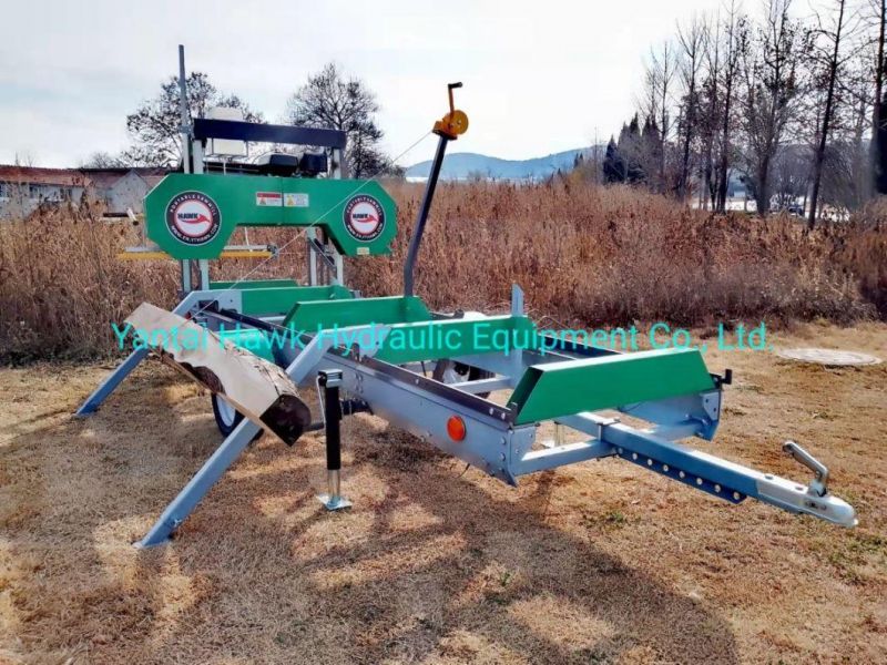 Portable Horizontal Timber Cutting Machine Wood Sawmill for Forestry