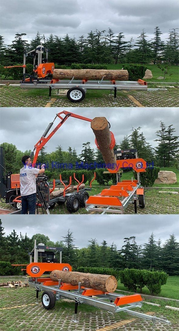 Horizontal Portable Bandsaw Sawmill with Trailer