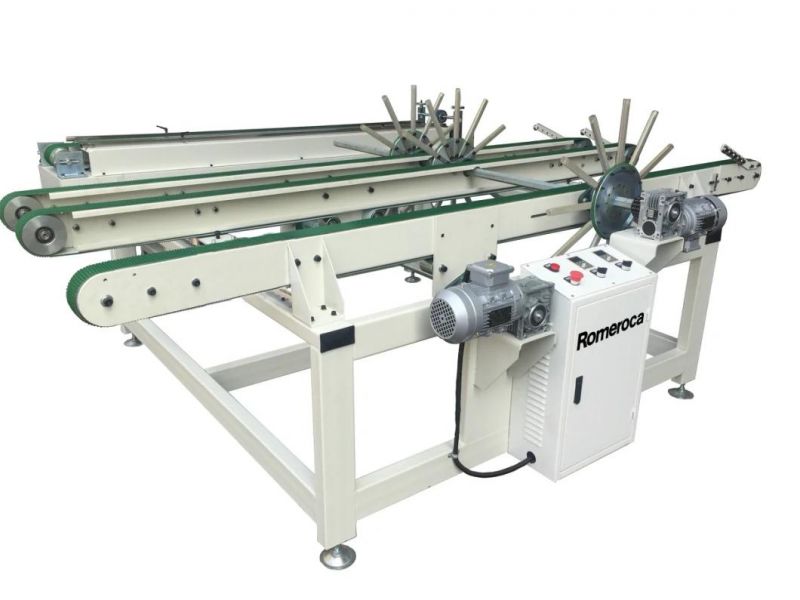 Floor Woodworking Machinery Turnover Device with Stacking Plank Device