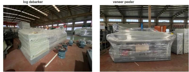 Hot Product Veneer Production Line Log Debarker Peeler Veneer Stacker Debarking Machine Line