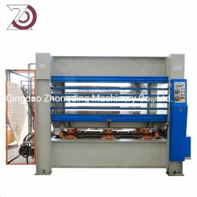 Hot Press Machine with 4 Heating Layers for Woodworking