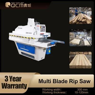 QMJ143H Woodworking Machinery Automatic Multi-blade Rip Saw for Wide Panel