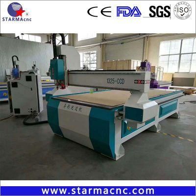 CCD Rubber Foam Aluminum 1325 CNC Wood Router for Sale with CCD