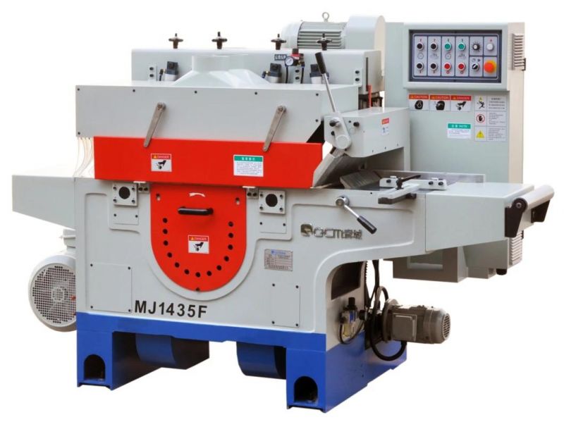 MJ1435F Woodworking Machinery Automatic Multi-blade Wood Saw with Bottom Spindle