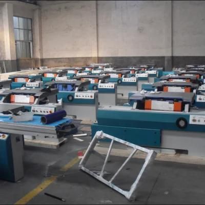 Sliding Table Panel Saw with 45 Degree Two Saw Blades Steel Bar Sliding Table with Ce