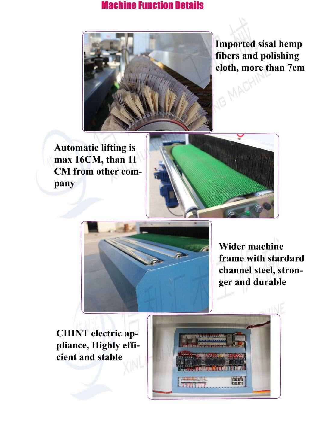 Artificial Board/ Artificial Panel/Wood Furniture Wood Embosser Machine for WPC Wooden Mop Stick Round Rod Sanding Automatic Wood Handle Making Machine