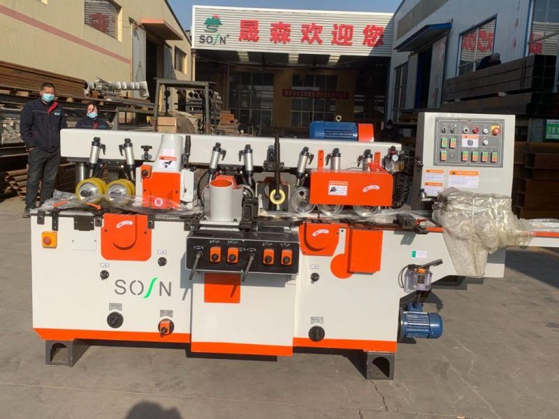 Woodworking Machinery Bamboo Planer Machine 4 Spindles Four Side Moulder Price for Sale