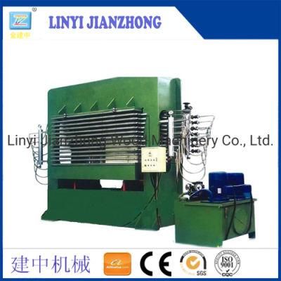 800t 6*8 Multilayers Plywood Melamine Foil Laminate Hot Press Machine with CE