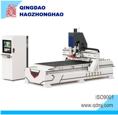 Woodworking Machinery Solid Wood MDF Automatic Tool Blade Store Change System Atc Cutting Drilling Processing Center Machine CNC Router