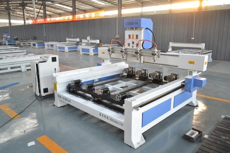 1300X2500mm 3spindle Heads Wood Relief CNC Router