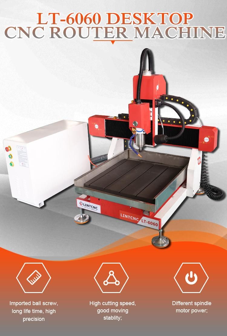 Mini Desktop Small Size 2.2kw Mini Jewelry CNC Router for Jade Carving4040 6060 Cast Iron Wood CNC Router Machine