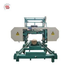 Mj1600 Portable Horizontal Band Sawmill for Electrical Engine