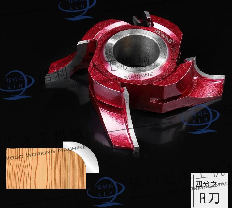 Bullnose Shaper Cutters Tungsten Cobalt Alloy Wood Shaper Cutter Customize Carbide Tipped 4-Wing Bullnose 1/4 R