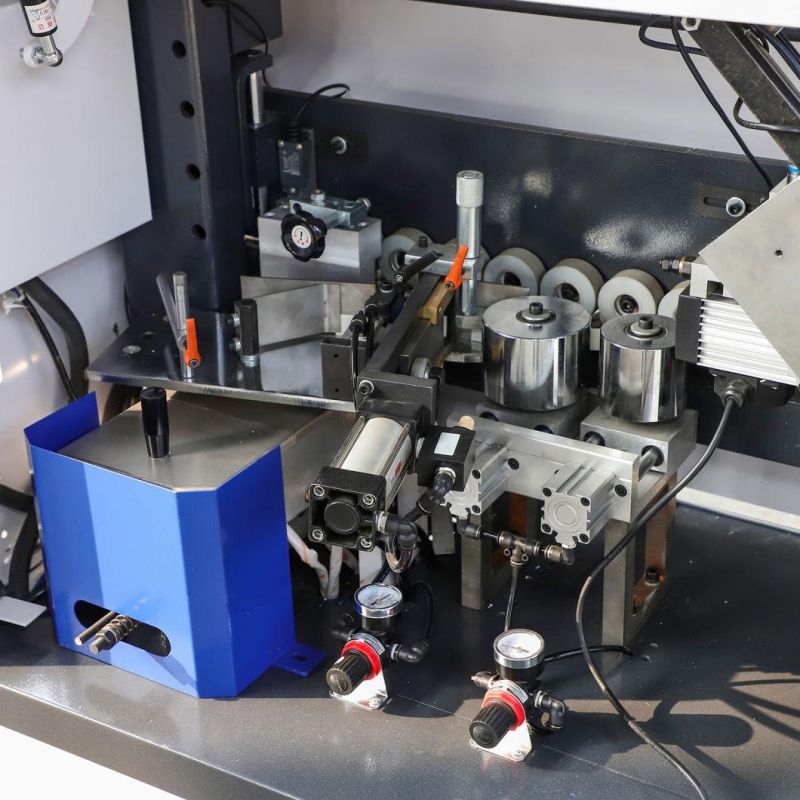 Automatic Edge Banding Machine Compact with Double Trimming, Scraping and Buffing