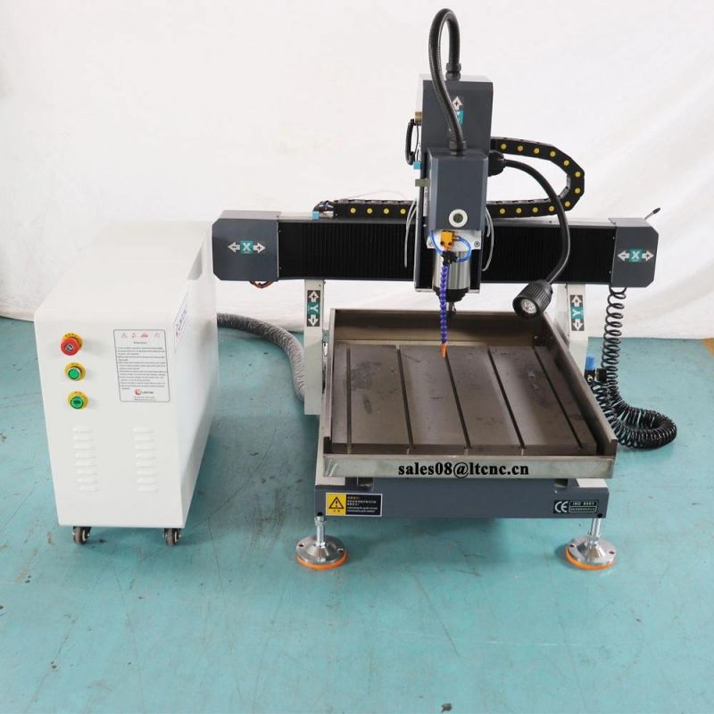 Desktop CNC 6060 4040 3kw Spindle Hardwood Cutting Carving Router Mach3 Control with Cast Iron Frame Equipment